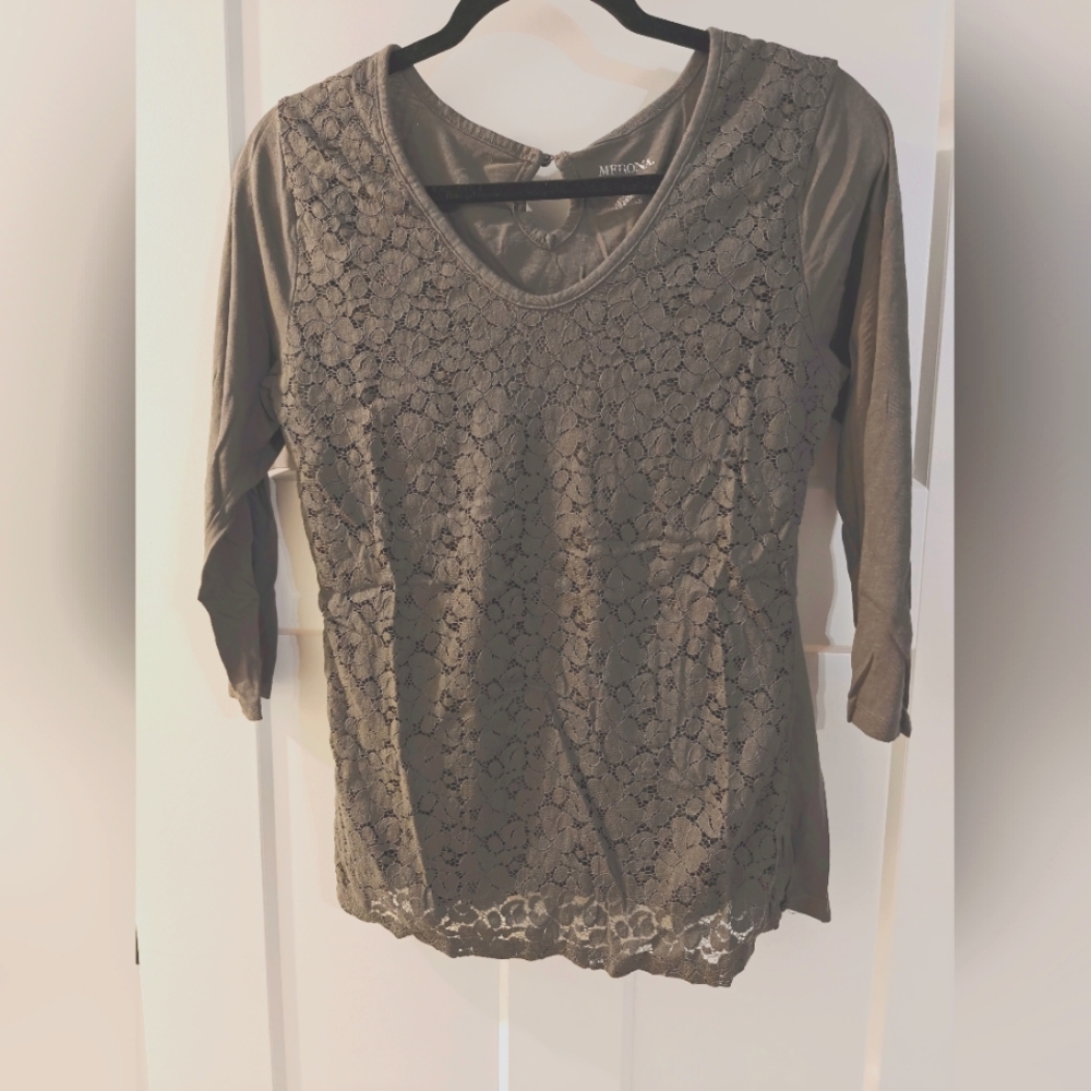 Lace front top
